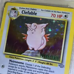 PRERELEASE STAMPED PSA 7 Clefable 1/64 Jungle Holo Rare Nintendo Pokemon Card - Image 3