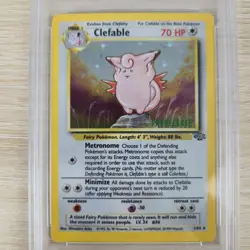 PRERELEASE STAMPED PSA 7 Clefable 1/64 Jungle Holo Rare Nintendo Pokemon Card - Image 5