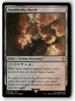 Smoldering Marsh Commander Final Fantasy Surge Foil NM MTG MAGIC - Image 1