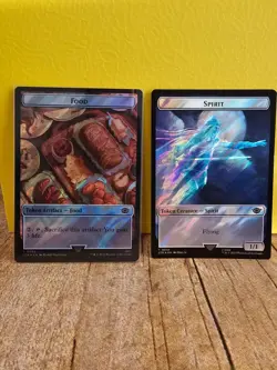MTG - Spirit (16) Food (22) Double-Sided Token (Surge Foil) - Image 1