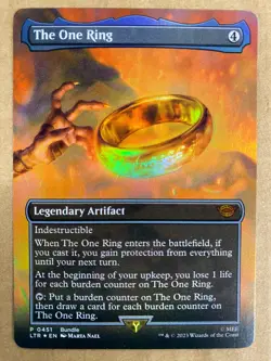MTG 1x FOIL The One Ring # 451 Lord of the Rings Magic the Gathering Card x1 NM - Image 1