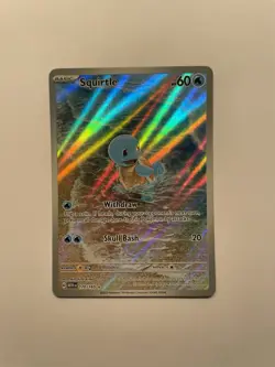 Squirtle Rare Illustration Card 170/165 Scarlet & Violet 151 English Edition NM - Image 1