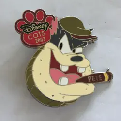Disney Auctions Pin Pete Cats Certified LE 100 LE100 NEW On Card MINT v81 - Image 3