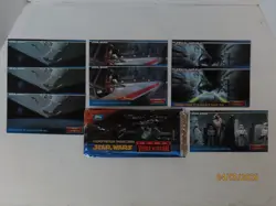1994/95 Topps Widevision Star Wars promo card lot 00 SWP 3 4 5 + empty wrappers - Image 1