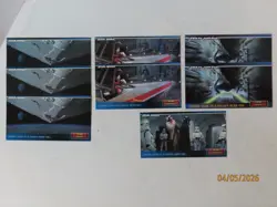 1994/95 Topps Widevision Star Wars promo card lot 00 SWP 3 4 5 + empty wrappers - Image 2