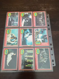 Star Wars 1977 Red Vintage Trading Cards Card Set Lot 47 cards 4 Stickers - Image 2