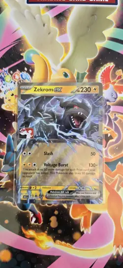 Zekrom EX 034/086 Black Bolt Stamped Prize Card - Image 1