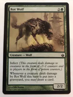 MTG Mirrodin Besieged Rot Wolf 90/155 NM - Image 1