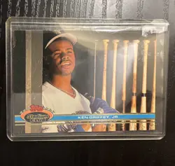 2 Topps Stadium Club 1989 Ken Griffey Jr Rookie #270 Seattle Mariners MLB Card - Image 1