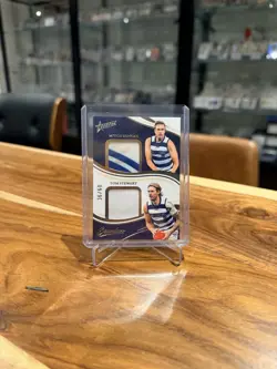 Geelong Cats Tom Stewart Mitch Duncan Dual Patch Seamless 2026 AFL Card 36/60 - Image 1