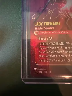 Disney Lorcana Lady Tremaine - Sinister Socialite Enchanted Foil 233/204 EN - Image 2