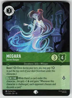 Megara - Secret Keeper Epic Whispers in the Well 213/204 Disney Lorcana NM - Image 1