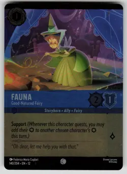 Fauna - Good-Natured Fairy Cold Foil Wilds Unknown 140/204 Disney Lorcana NM - Image 1