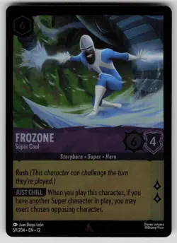 Frozone - Super Cool Cold Foil Rare Wilds Unknown 59/204 Disney Lorcana NM - Image 1