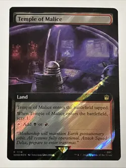 MTG Doctor Who Temple of Malice Extended Art Surge Foil 1118 NM Rare - Image 1