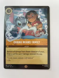 Disney Lorcana TCG: Ohana Means Family Action Legendary 32/204 EN 11 - Image 1