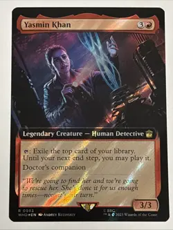 MTG Doctor Who Yasmin Khan Extended Art Surge Foil 0983 NM Rare - Image 1