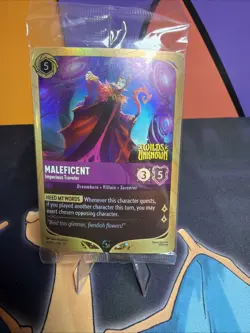 Lorcana Maleficent - Imperious Traveler Wilds Unknown Promo Foil 44/P3-Sealed - Image 1