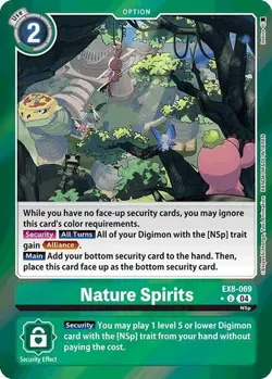 Nature Spirits EX8-069 (Limited Foil) - Chain of Liberation | Digimon TCG - Image 1