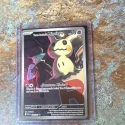 Pokemon TCG Team Rocket's Mimikyu 238/227 Full Art Rare Holo EN 60HP - Image 1