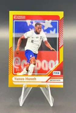 2024-25 Panini Donruss - Yunus Musah Gold Foil 6/10 USMNT #3 - Image 1