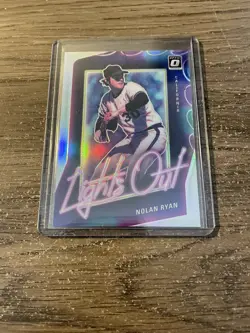 Nolan Ryan 2021 Donruss Optic Lights Out SILVER HOLO PRIZM #LO2 Angels - Image 1