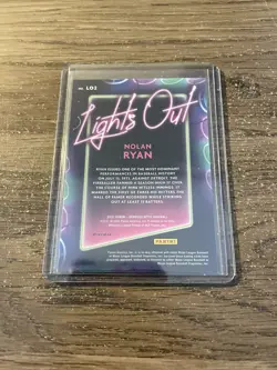 Nolan Ryan 2021 Donruss Optic Lights Out SILVER HOLO PRIZM #LO2 Angels - Image 2
