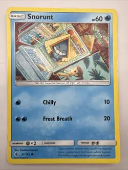 31/145 Snorunt Common: Pokemon SM-02 Guardians Rising Tomokazu Komiya - Image 1