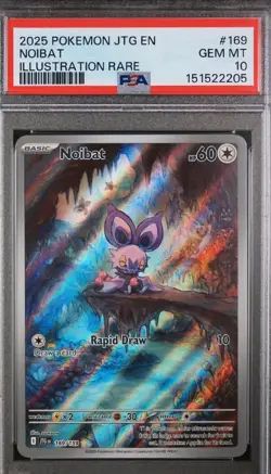 💎 PSA 10 Noibat 169/159 Rare Pokemon Holo Journey Together Illustration Rare IR - Image 1