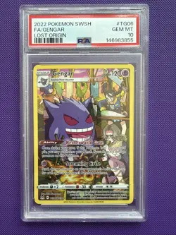 Gengar TG06/TG30 PSA 10 Gem Mint Lost Origin Trainer Gallery Pokemon Full Art - Image 1