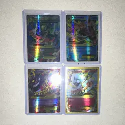 Pokemon TCG Holo Lot – 4 Cards – M Rayquaza EX, M Gyarados EX, M Gengar EX - Image 1