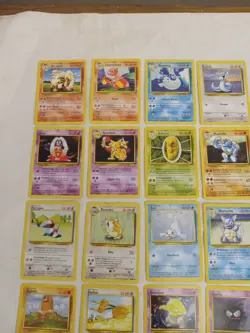 Pokemon Base Set Unlimited Common And Uncommon Set of Cards. NM 70 cards - Image 2