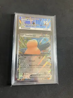 Snorlax 076/131 ACE 10 GEM MINT Pokemon Cards Holo Stamped Prismatic Evolutions - Image 1