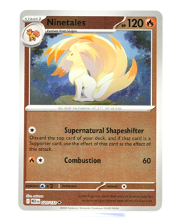 Ninetales Pokemon Mega Evolution 020/132 Reverse Holo NM - Image 1
