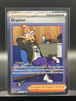 2025 Pokemon SV Prismatic Evolutions Drayton 172/131 Special Illustration SIR - Image 1