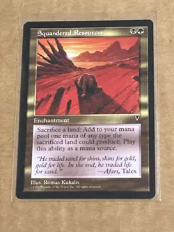 Squandered Resources - MTG - Visions - Magic: The Gathering NrMnt-Mint - Image 1