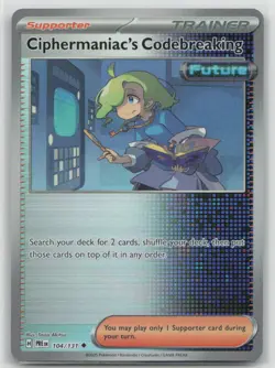 Ciphermaniac's Codebreaking (Poke Ball) 104/131 Prismatic Evolutions Pokemon NM - Image 1
