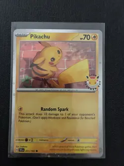 Pikachu 51/162 Stamped 2026 Pokemon Day 30th Anniversary Promo TCG - Image 1