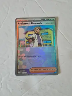 Professor's Research Poke Ball 122/131 Holo Prismatic Evolutions Pokemon Holo NM - Image 1