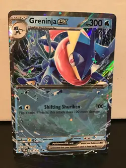 Greninja ex 041/142 Holo Pokemon Stellar Crown Double Rare - Image 1