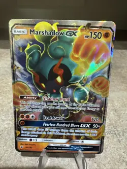 Marshadow GX 80/147 Holo Rare GX Burning Shadows Pokemon NM/M - Image 1