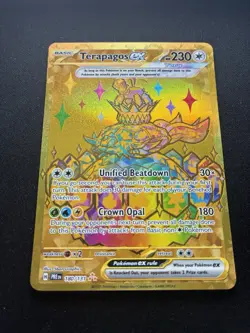 Pokemon: Terapagos ex Hyper Rare (Gold) 180/131 Prismatic Evolutions - Image 2