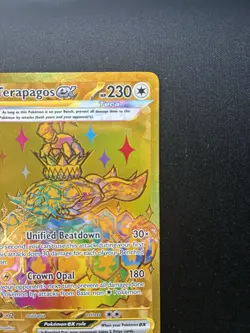 Pokemon: Terapagos ex Hyper Rare (Gold) 180/131 Prismatic Evolutions - Image 3