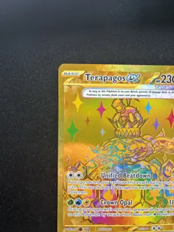 Pokemon: Terapagos ex Hyper Rare (Gold) 180/131 Prismatic Evolutions - Image 4