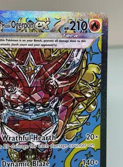 Pokemon TCG Hearthflame Mask Ogerpon EX 148/131 Prismatic Evolutions SIR - Image 4