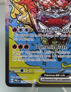 Pokemon TCG Hearthflame Mask Ogerpon EX 148/131 Prismatic Evolutions SIR - Image 5