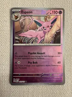 Pokemon TCG: Prismatic Evolutions 33/131 Espeon Poke Ball Pattern NM - Image 1