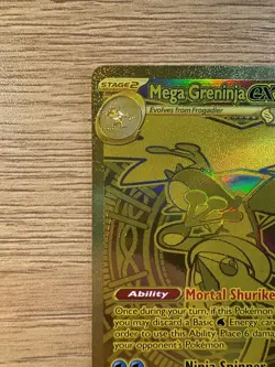 Pokemon TCG Chaos Rising Mega Greninja Ex GOLD 122/086 English Mega Hyper Rare - Image 5