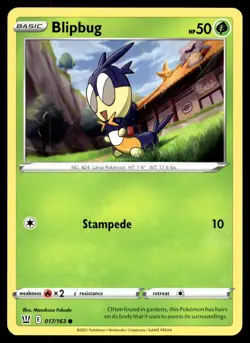 BLIPBUG 017/163 COMMON BATTLE STYLES POKEMON - Image 1