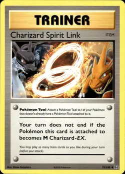 Charizard Spirit Link - Evolutions 75/108 - NM - Pokemon - Image 1